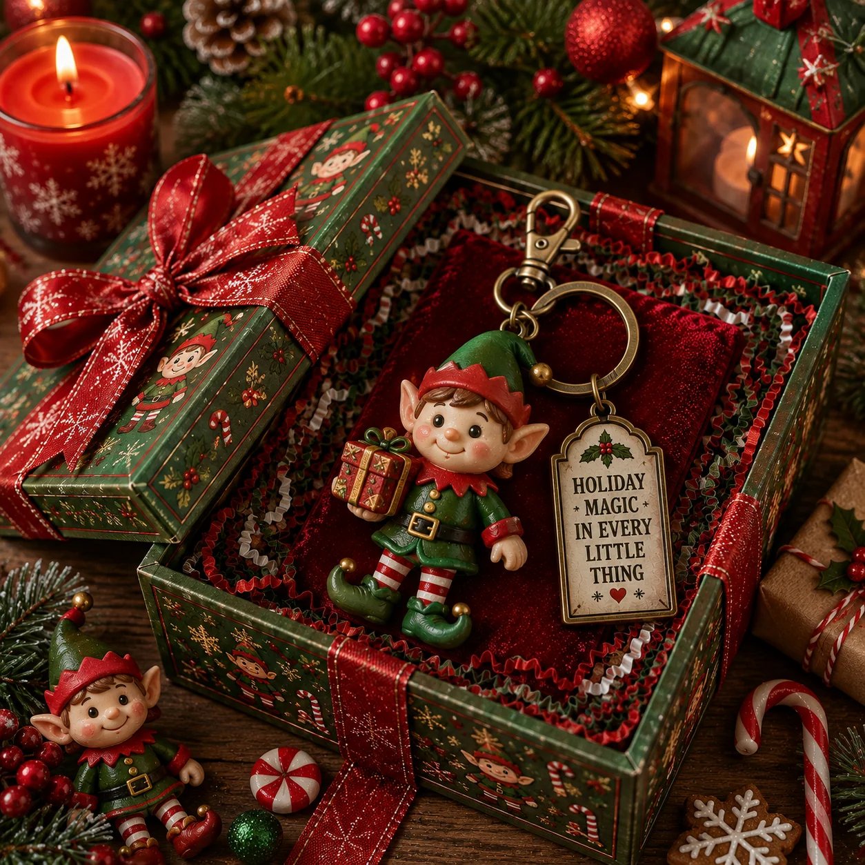 🎄 2026 Christmas Character Keychain Gift Box🎁