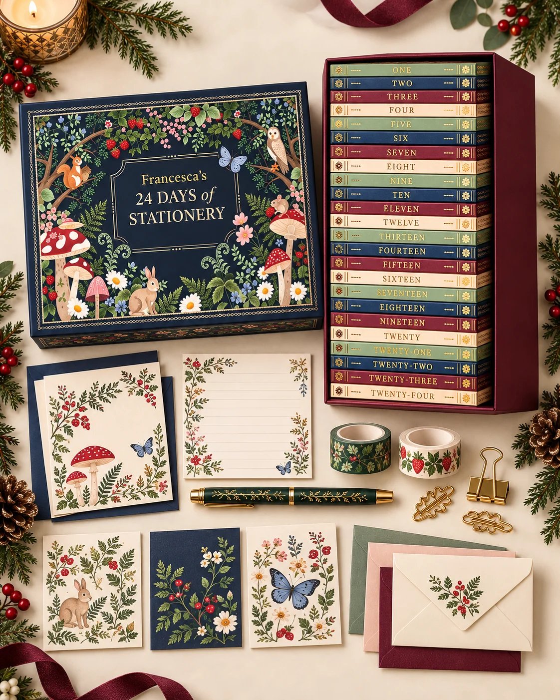 24-Day Stationery Advent Calendar 2026 – Christmas Gift Set