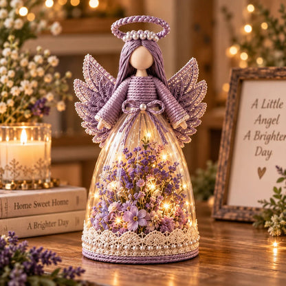 🎁 Lighted Floral Angel Figurine