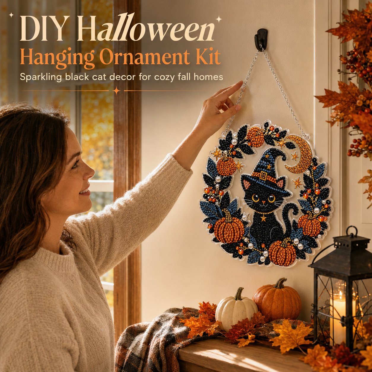 🔥Last Day 49% OFF - 👻✨DIY Halloween Hanging Ornament Kit(📦Buy 2 Free Shipping)