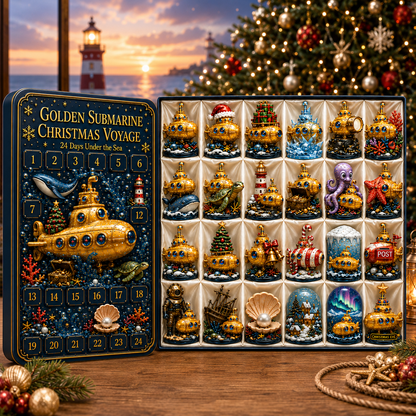 2026 Golden Submarine Christmas Advent Calendar