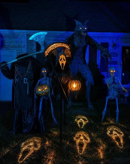 💀 Ghostface Grim Reaper Solar Garden Lantern
