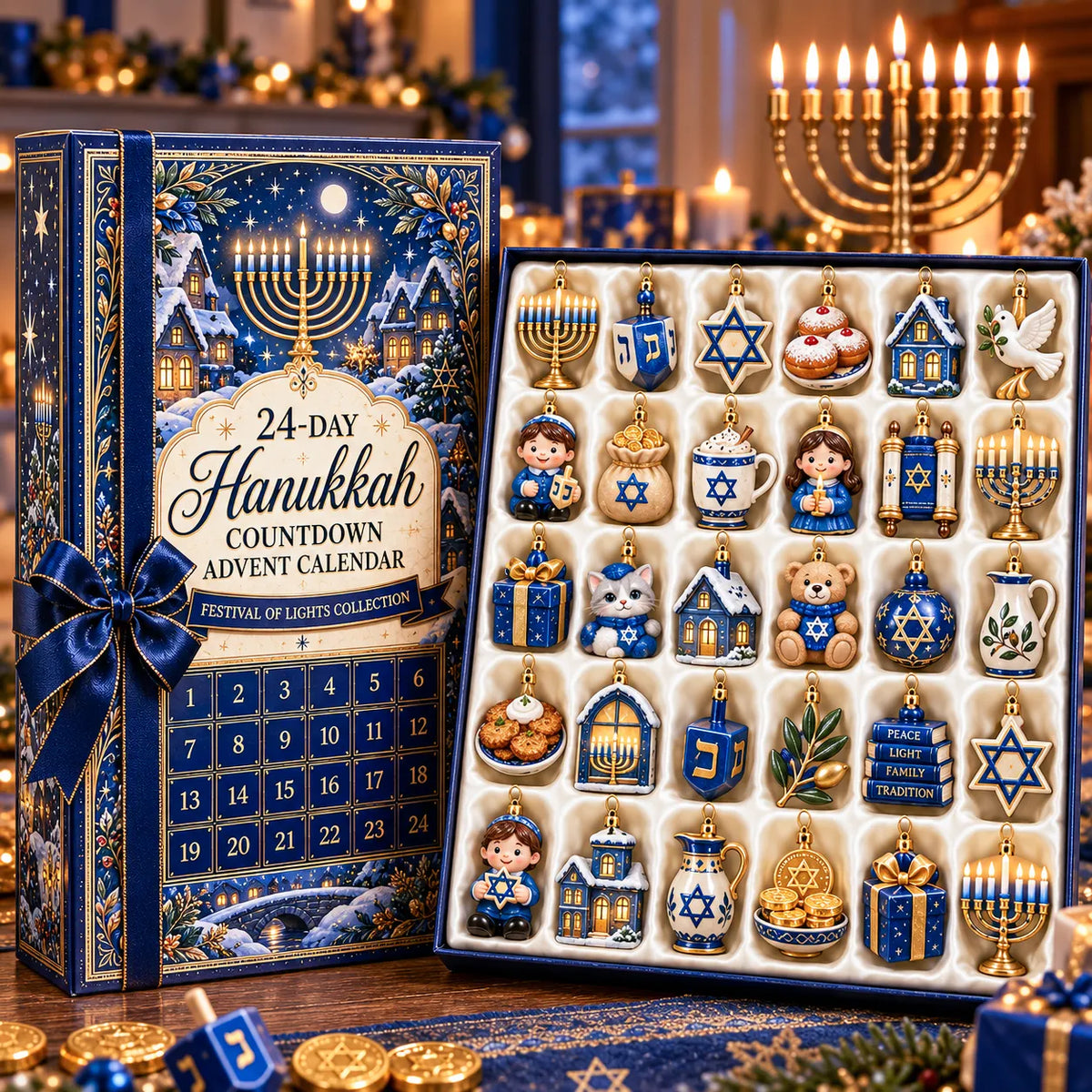 🕎 24 Little Ornaments of Hanukkah Magic | A Keepsake Collection For Festival Of Lights Traditions