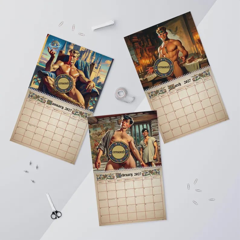 🏰Medieval Fantasy The Illuminated Age 2027 Calendar🔥
