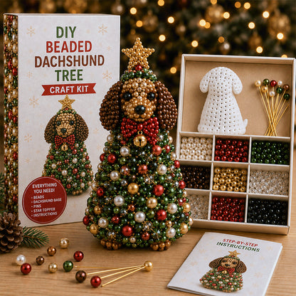 🐾 Animal-Themed Beaded Christmas Tree DIY Kit