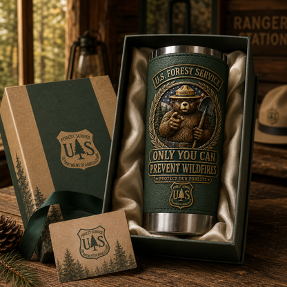 🇺🇸 Last Day Promo: 49% OFF 🐻 USFS Bear “Only You Can Prevent Wildfires” Tribute Travel Tumbler 🌲