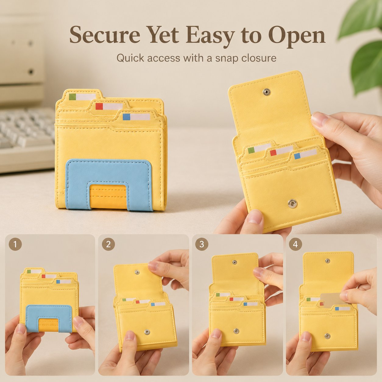 💾 Retro Folder Wallet | Slim, Lightweight & Easy-Carry Organizer for Daily Essentials