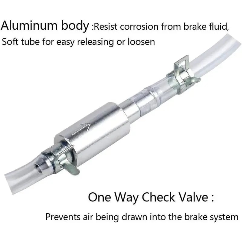 🔥Buy 1 Get 1 Free🔥Brake Bleeder Hose - One Way Check Valve Tube Bleeding Tool Kit For Car Motorcyle Clutch