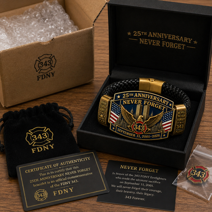 🇺🇸 Last Day Promo: 49% OFF 🦅9/11 25th Anniversary Never Forget Tribute Bracelet