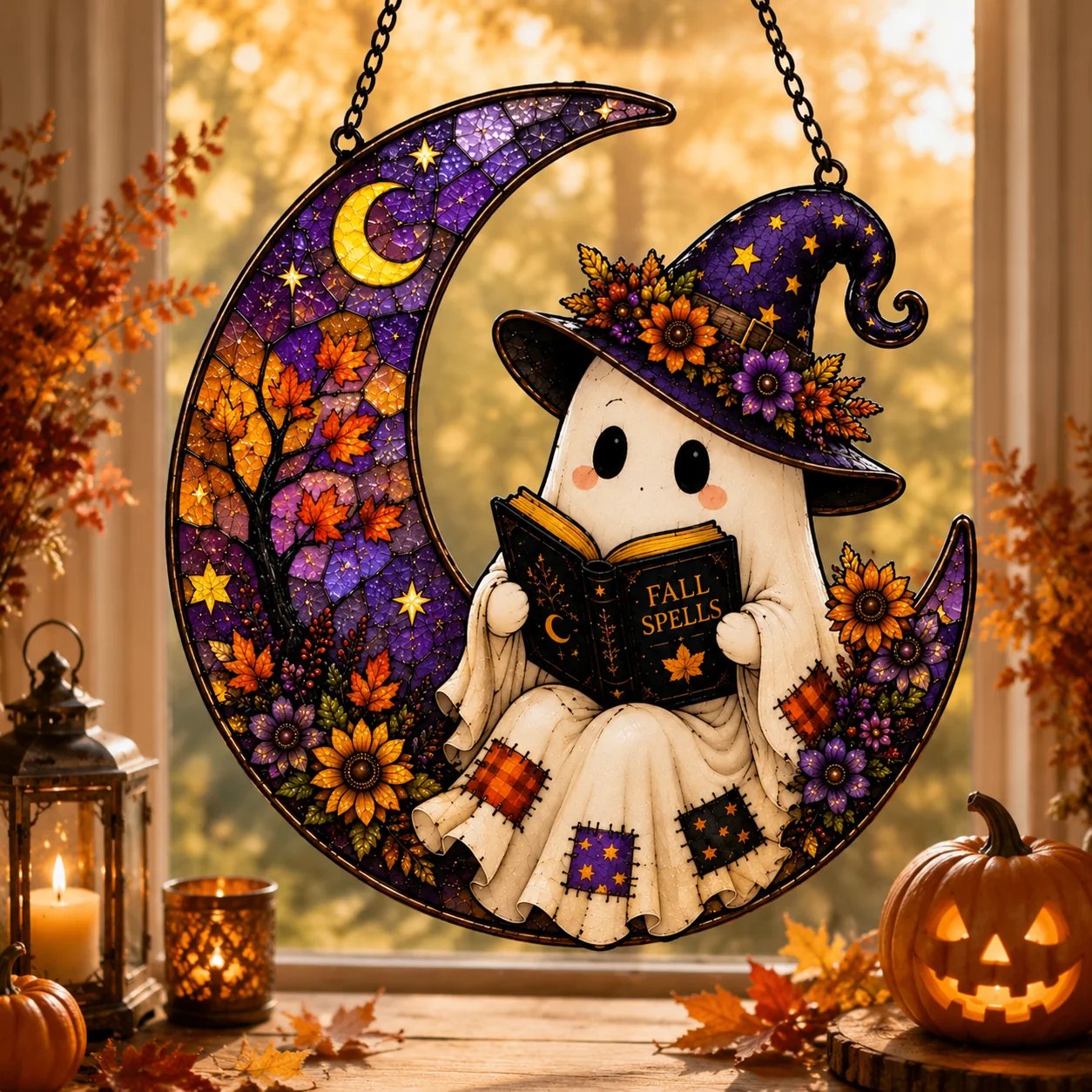 ⏰Last Day 50% OFF! 👻 Cute Halloween Ghost Window Hanging Decoration