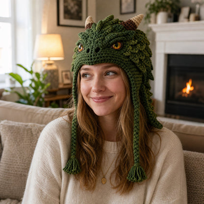 🔥LAST DAY 49% OFF - 🧵Fantasy Hood Hat DIY Crochet Kit – Create Your Own Magical Wearable Character Hat🎁Beginner Friendly