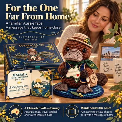 ⏳ Last Day 49% OFF – 🇦🇺 Australia 125th Anniversary Crochet Keepsake | Intricate 3D Crochet Work • Gift-Ready Box 🎁