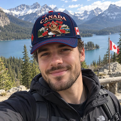 ⏰LAST DAY 50% OFF - 🍁 Canada 160th Anniversary 1867–2027 – Premium Embroidered Heritage Cap 100% Cotton
