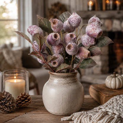 3 Pack Vintage Faux Seed Pod Bouquet – Rustic Seasonal Farmhouse Floral Stems