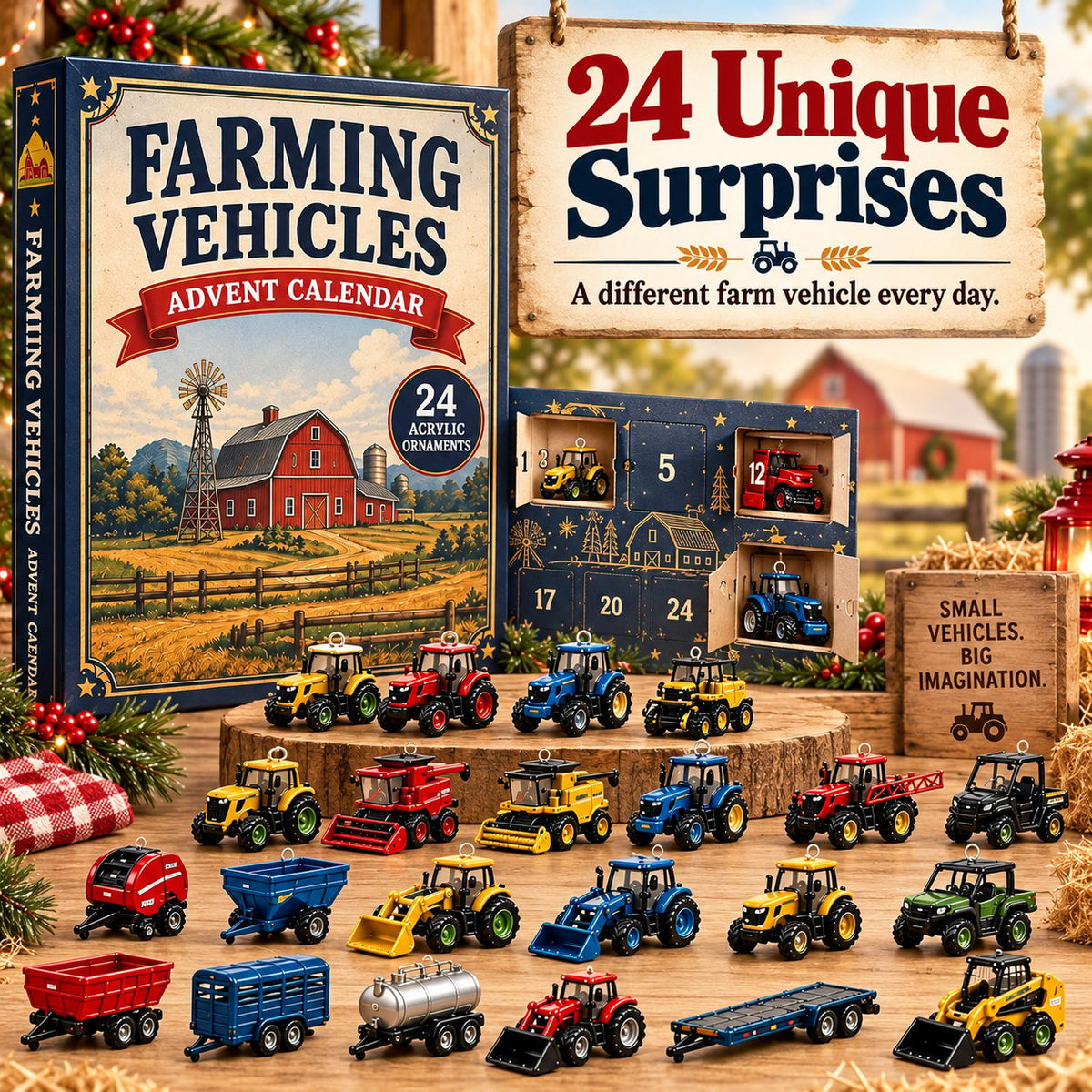 🚜 24-Day Farming Vehicle Advent Calendar | Farm Surprises