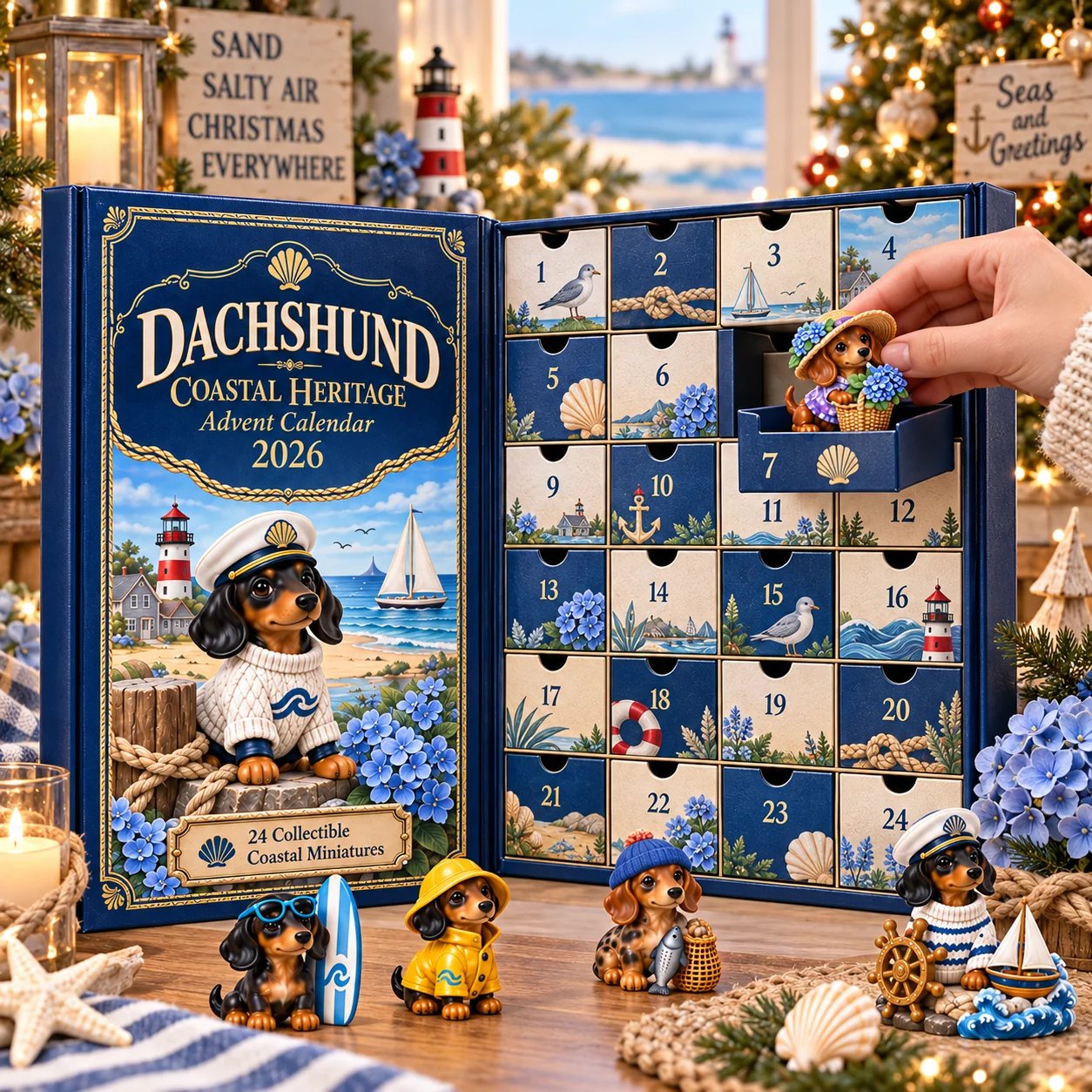 🌭 Ride the Coastal Waves: 24 Days by the Sea — Dachshund Coastal Heritage Advent Calendar 2026