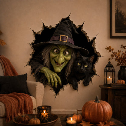 🔥Last Day 50% OFF-Halloween Break-In 3D Wall Decals