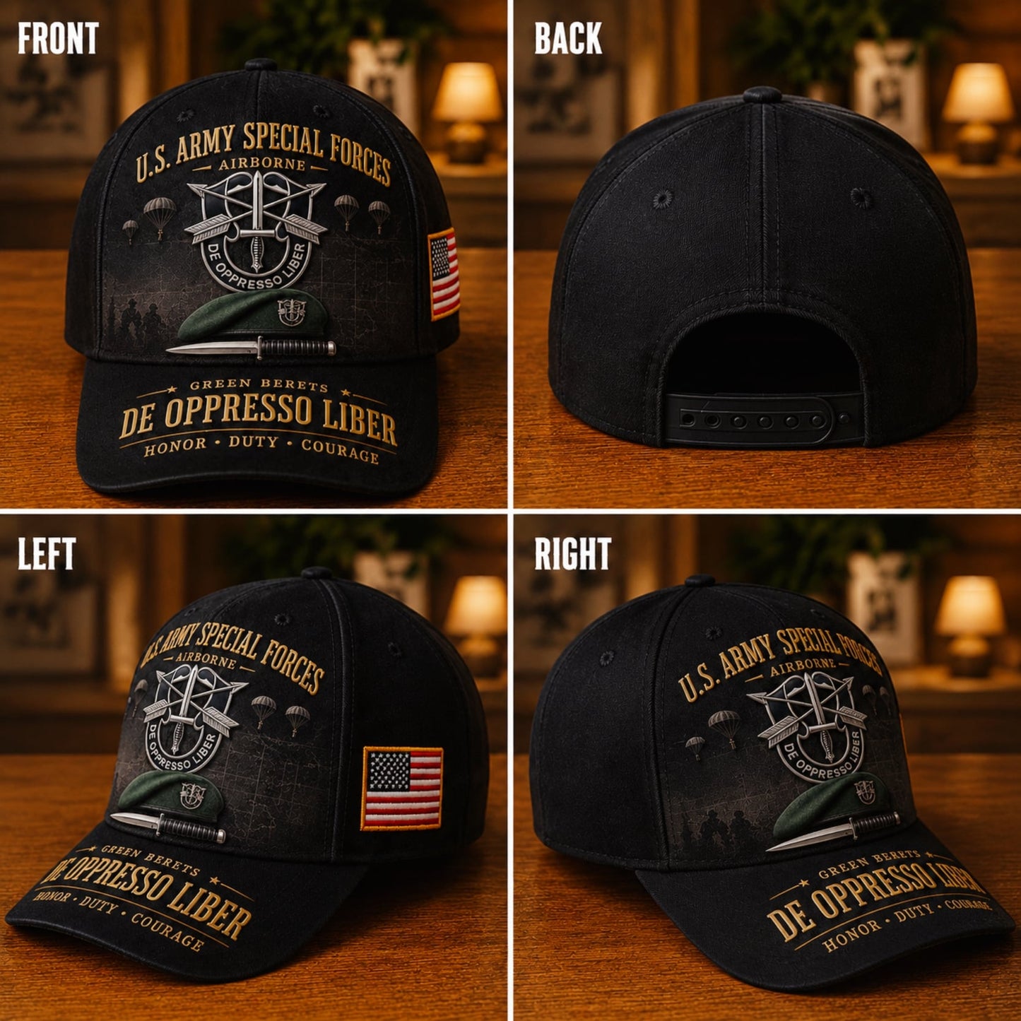 🗡️U.S. Army Special Forces “De Oppresso Liber” Tribute Cap