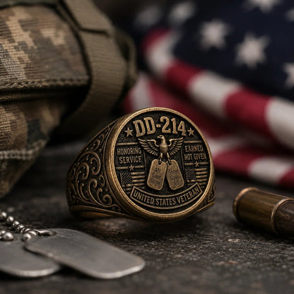 ✨2026 Limited Edition-🎖️ DD-214 Veteran Honor Ring — "All Gave Some & Some Gave All"