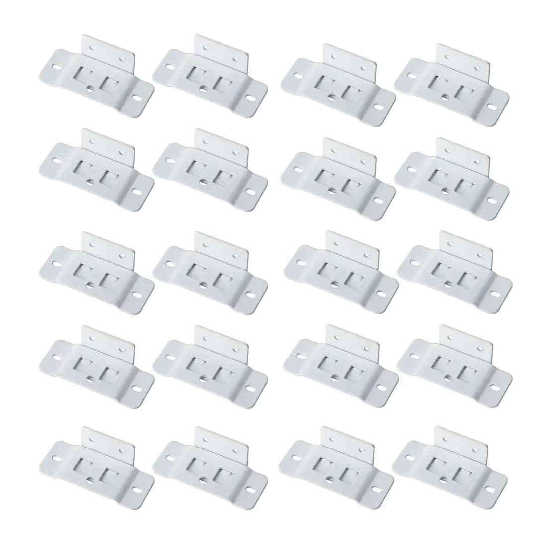 🛠️2-in-1 Iron Buckle Corner Brackets – Heavy Duty Stainless Steel L Shape Joint Fixing Brackets with Screws for Cabinets, Tables & Chairs Repair Kit
