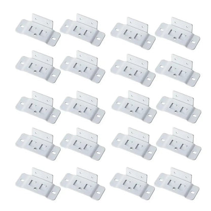 🛠️2-in-1 Iron Buckle Corner Brackets – Heavy Duty Stainless Steel L Shape Joint Fixing Brackets with Screws for Cabinets, Tables & Chairs Repair Kit