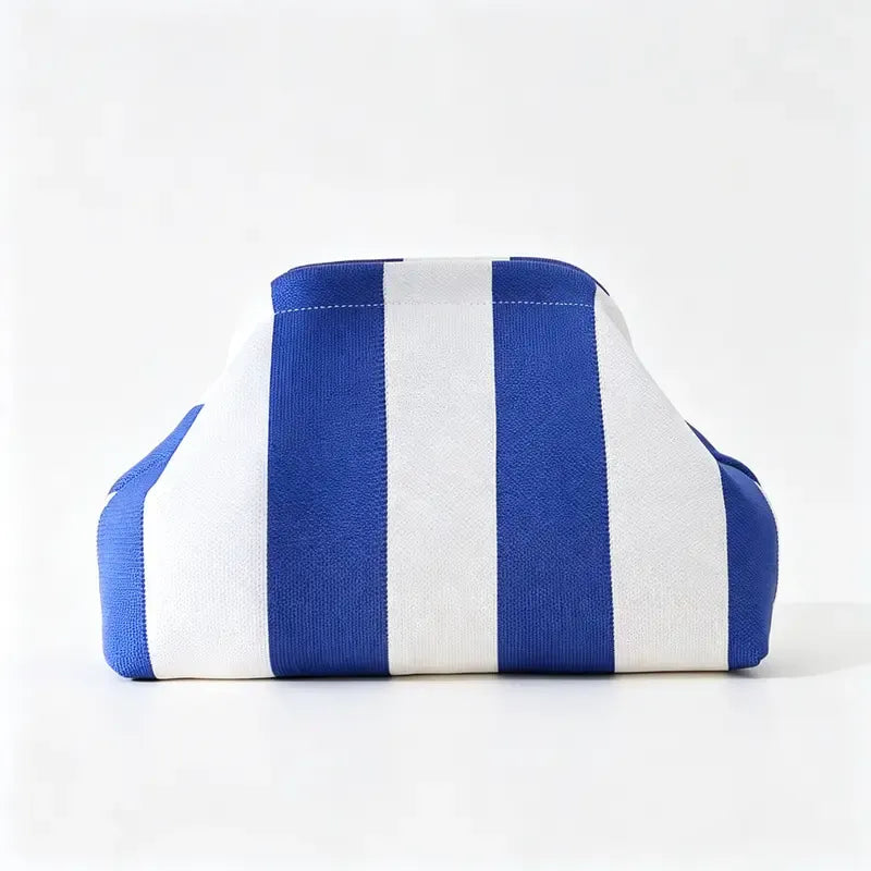 Women's Color-Block Handheld Bag, Vintage Stripe/Houndstooth/Wavy/Triangle Pattern Underarm Purse, Portable Everyday Storage Handbag, Casual Chic Accessory for Daily Dates and Stylish Outfits