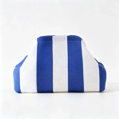 Women's Color-Block Handheld Bag, Vintage Stripe/Houndstooth/Wavy/Triangle Pattern Underarm Purse, Portable Everyday Storage Handbag, Casual Chic Accessory for Daily Dates and Stylish Outfits