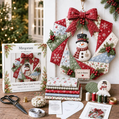 ⏳ Last Day 49% OFF – 🎄Beginner-Friendly DIY Christmas Fabric Wreath Kit Collection | Complete Kit with Coordinated Fabrics, Wreath Materials & Step-by-Step Guide Included 💕