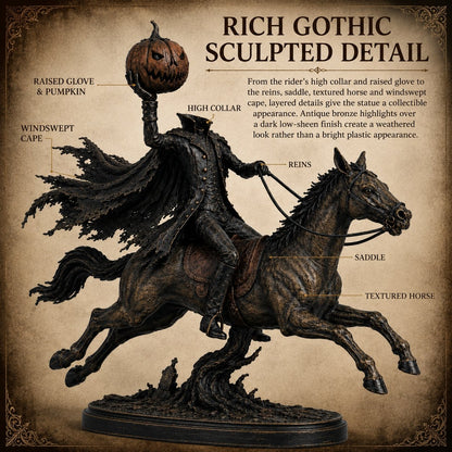 ⏰Limited Stock 60% OFF🎃🏇Midnight Chase Headless Horseman Statue