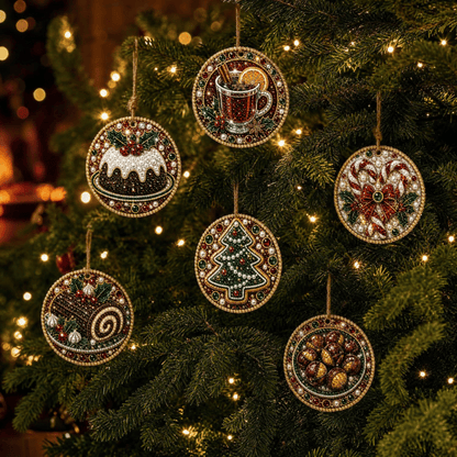🔥Only $9.99 Last Day Promotion!🎄Christmas DIY Diamond Painting Ornaments Kit (6 PCS)🎅