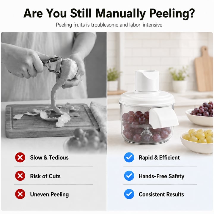 🔥LAST DAY 50% OFF - Universal Automatic Peeler | Hands-Free Fruit & Vegetable Peeling In Seconds
