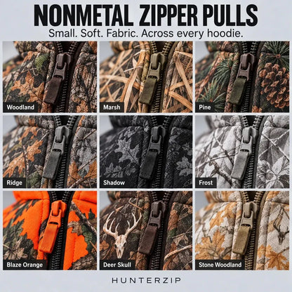 🦌 HunterZip Hunting Hoodie – Built-In Face Mask for Cold-Weather Adventures