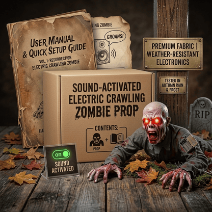🧟‍♂️ Voice-Controlled Electric Crawling Ghost with Led Eye