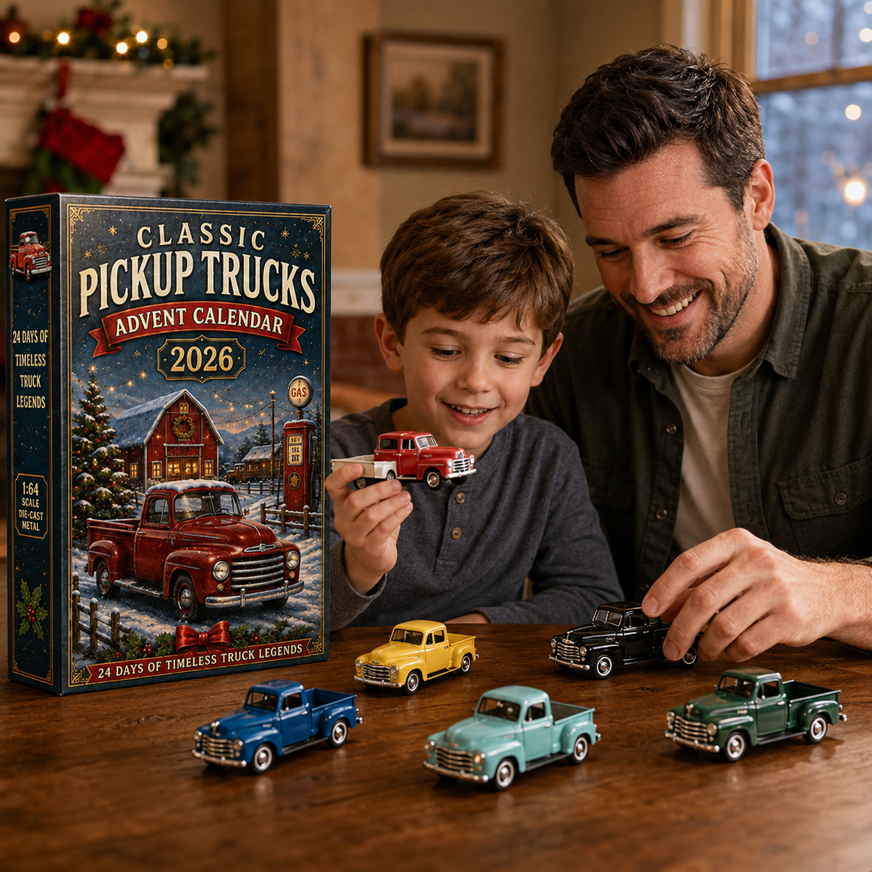 🚜🚗🎄 2026 Vehicle Advent Calendar Collection – 24 Days of Classic Machines, Trucks & Military Legends 🎁✨