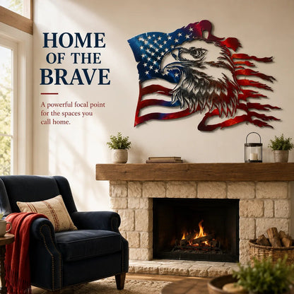 🦅 Freedom Eagle American Flag Wall Art