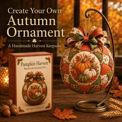 ⏳ Last Day 49% OFF – 🍂 Beginner-Friendly DIY Autumn Thanksgiving Patchwork Ornament Kit Collection | Complete Kit with Coordinated Fabrics, Ornament Form, Harvest Accents & Step-by-Step Guide Included 💕