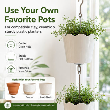 🔥Limited Time 50% Off✨Vertical Hanging Pot Kit