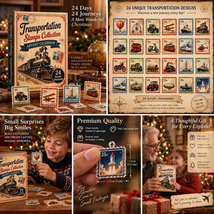 ✈️ Stamp Your Way Around the World: Transportation Stamps Advent Calendar 2026