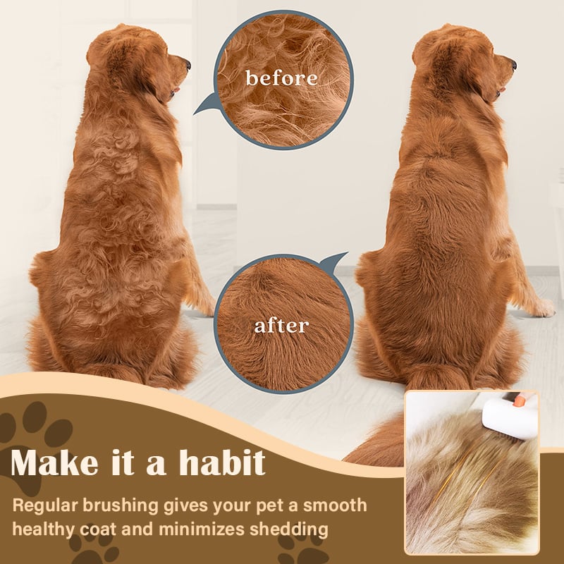 💥🏆2026 SALE - 2-IN-1 Pet Self-Detangling & Grooming Comb