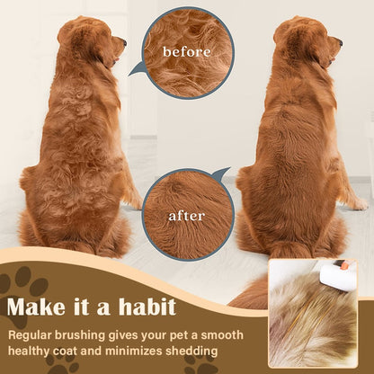 💥🏆2026 SALE - 2-IN-1 Pet Self-Detangling & Grooming Comb