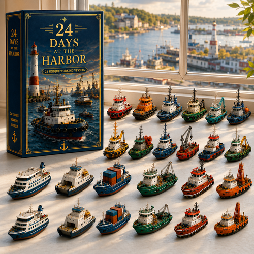 24 Days at the Harbor – 24 Unique Working Vessels 24-Day Countdown Calendar