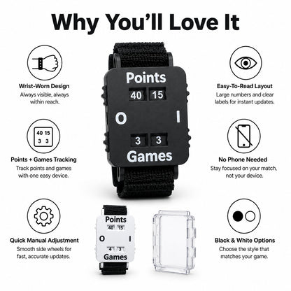✨🎾 Wrist Tennis Score Keeper – Never Lose Track Of The Score Again