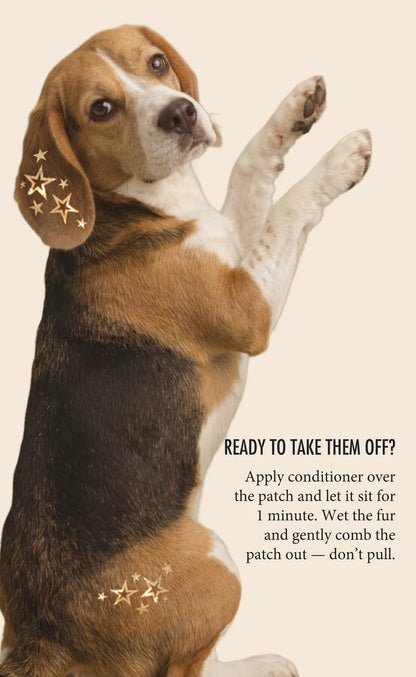 💫Temporary Dog Fur Tattoos – Waterproof, Pet-Safe & Easy to Remove | 4 Patches Per Pack🐾