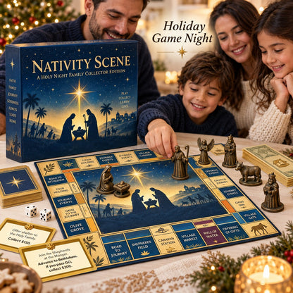 🌟 Nativity-Themed Family Board Game – Christmas Story Edition