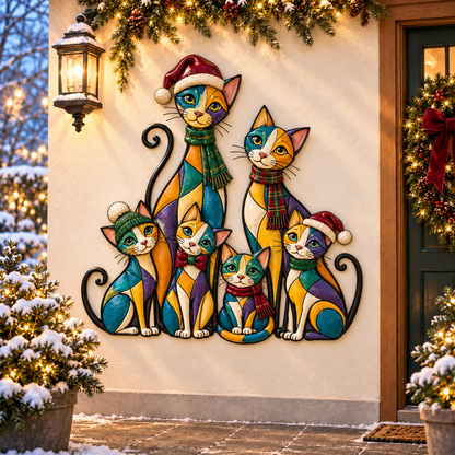 2026 Christmas Dog/Cat Family – A Colorful Holiday Welcome for Dog Lovers