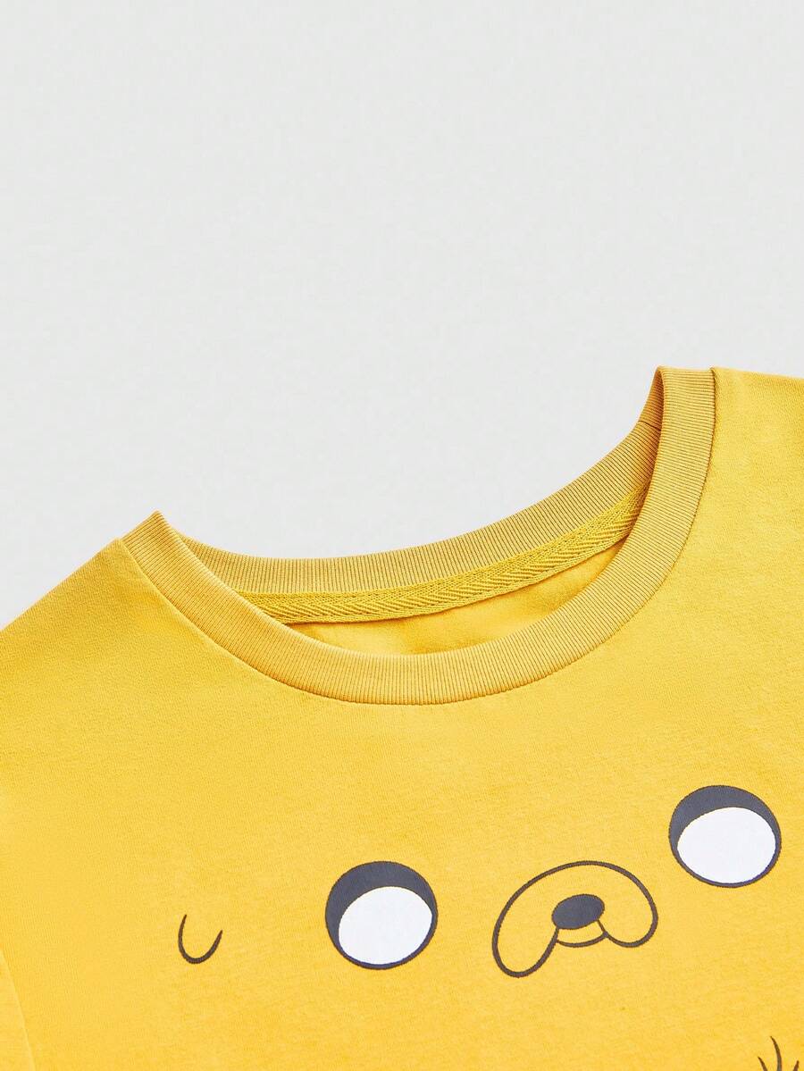 Retro Cartoon Crop Top For Women