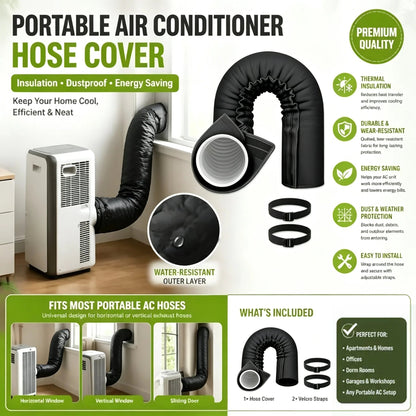 🥳2026 HOT SALE🥳💞50K+ SOLD!❄️ AC Pipe Insulation Cover –  reusable. Protects pipes & adds a clean look. Easy to install. A simple home upgrade! 🏠✨