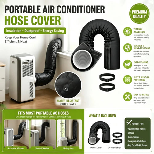 🥳2026 HOT SALE🥳💞50K+ SOLD!❄️ AC Pipe Insulation Cover –  reusable. Protects pipes & adds a clean look. Easy to install. A simple home upgrade! 🏠✨