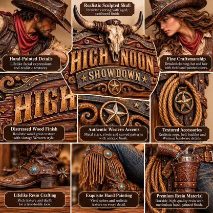 ⏰Limited Stock 50% OFF - 🤠⭐ High Noon Showdown™ Western Doorway Decor 🐂🌵