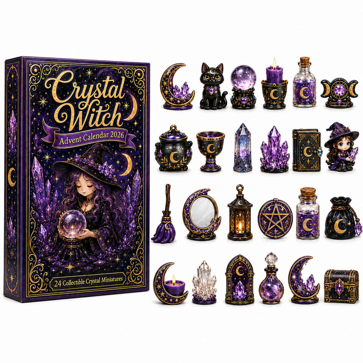 Crystal Witch Advent Calendar 2026 – 24 Magical Miniature Surprises